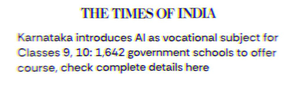 Times of India: write the news about this one 